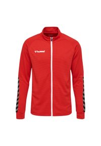 Kurtka Hummel Zip hmlAUTHENTIC Poly. Kolor: czerwony, wielokolorowy, różowy. Materiał: poliester. Sport: fitness