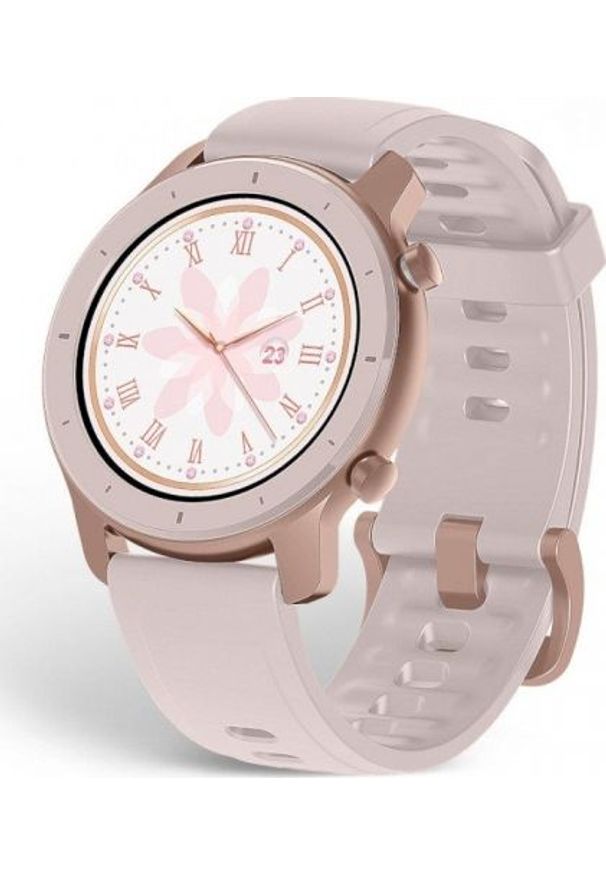 AMAZFIT - Smartwatch Amazfit GTR 42mm Różowy (A1910PK). Rodzaj zegarka: smartwatch. Kolor: różowy