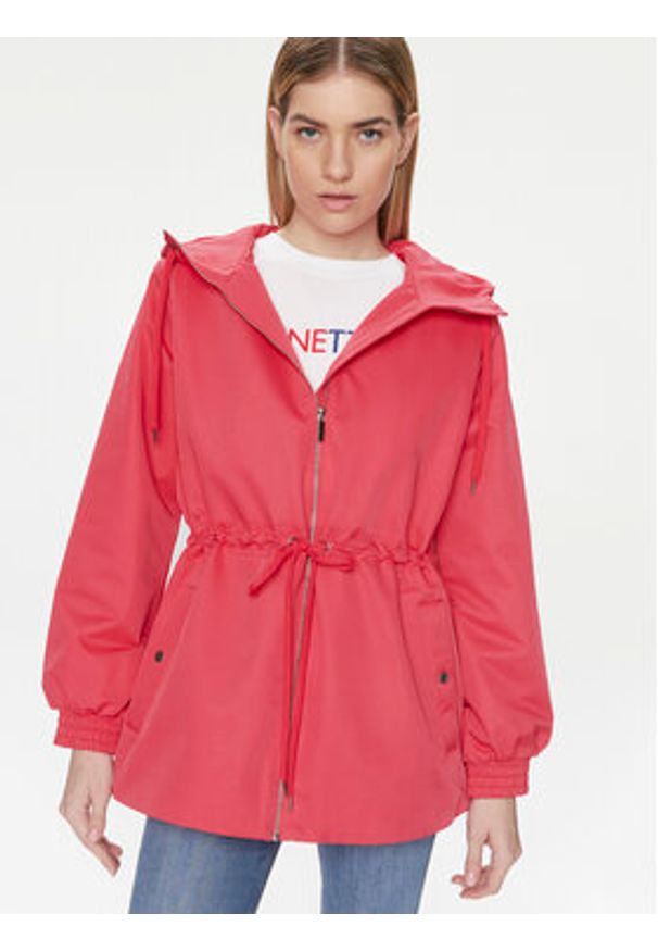United Colors of Benetton - United Colors Of Benetton Kurtka przejściowa 27WZDN054 Różowy Regular Fit. Kolor: różowy. Materiał: syntetyk