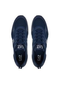 EA7 Emporio Armani Sneakersy 7X000334 AF18610 MB198 Granatowy. Kolor: niebieski. Materiał: skóra #4