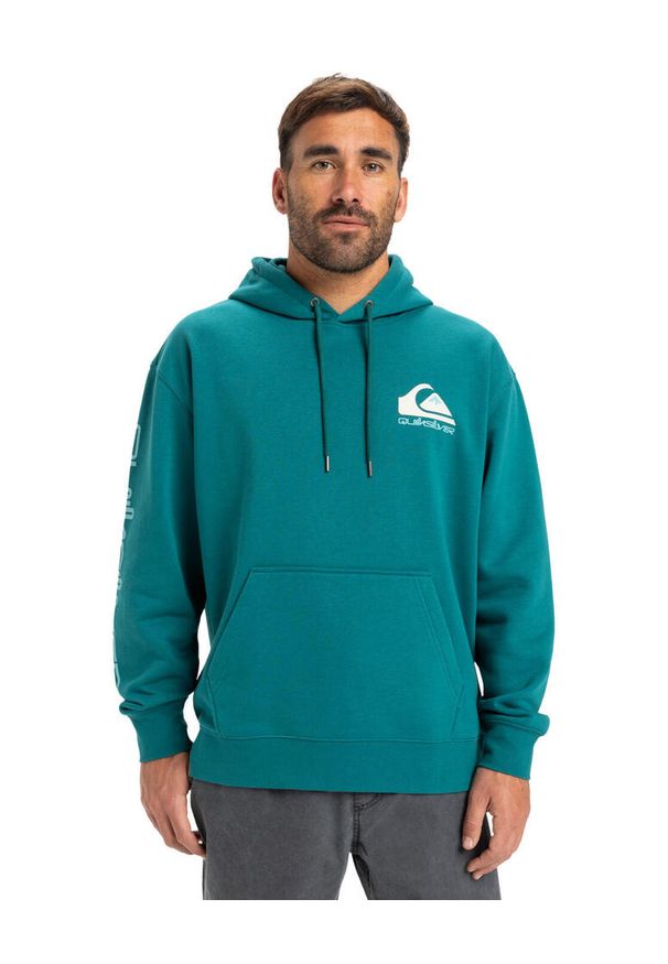 Quiksilver - Bluza z kapturem dla Mężczyzn OMNI LOGO Niebieski. Typ kołnierza: kaptur. Kolor: zielony. Materiał: materiał, poliester, bawełna. Długość rękawa: długi rękaw. Długość: długie