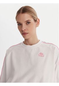 Kappa Bluza Banda Marbella 351S2HW Biały Oversize. Kolor: biały. Materiał: bawełna #5