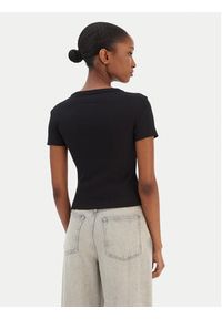Guess T-Shirt W6RI22 KA0H1 Czarny Slim Fit. Kolor: czarny. Materiał: bawełna #3