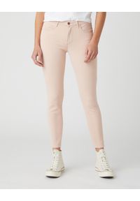 Wrangler - DAMSKIE SPODNIE JEANSOWE WRANGLER SKINNY CROP NATURAL PINK W28M-JT-30L 112128465