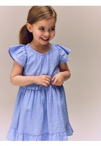 Reserved - Bawełniana sukienka - lawendowy. Kolor: fioletowy. Materiał: bawełna #1