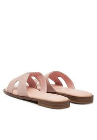 DeeZee Klapki DZ-S8A Różowy. Kolor: różowy. Materiał: skóra, zamsz #7