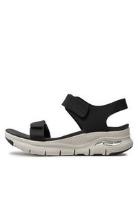 skechers - Skechers Sandały Arch Fit-Touristy 119247/BLK Czarny. Kolor: czarny. Materiał: materiał #3