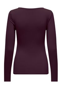 only - ONLY Bluzka Lea 15302647 Fioletowy Slim Fit. Kolor: fioletowy. Materiał: syntetyk #5