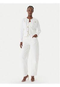 Liu Jo Kurtka jeansowa UA6260 D0275 Biały Regular Fit. Kolor: biały. Materiał: bawełna #2