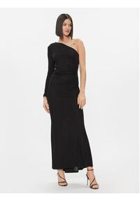 Please Sukienka wieczorowa A1XPBFT000 Czarny Slim Fit. Kolor: czarny. Materiał: syntetyk. Styl: wizytowy #3