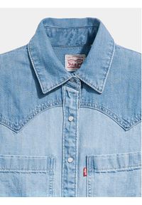 Levi's® Koszula jeansowa Teodora A7244-0003 Niebieski Relaxed Fit. Kolor: niebieski. Materiał: bawełna