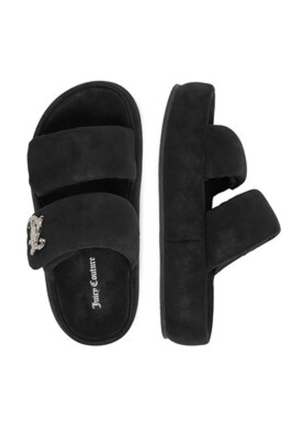Juicy Couture Klapki CEO-WSS21515-06 Czarny. Kolor: czarny. Materiał: materiał