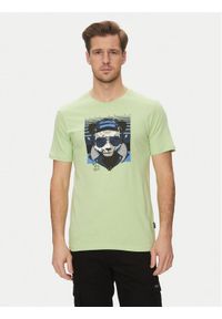 Blend T-Shirt 20717766 Zielony Regular Fit. Kolor: zielony. Materiał: bawełna