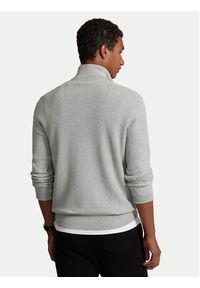 Polo Ralph Lauren Sweter 710932304002 Szary Regular Fit. Typ kołnierza: polo. Kolor: szary. Materiał: bawełna #5