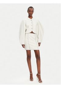 ROTATE Marynarka 1136793042 Écru Relaxed Fit. Materiał: syntetyk