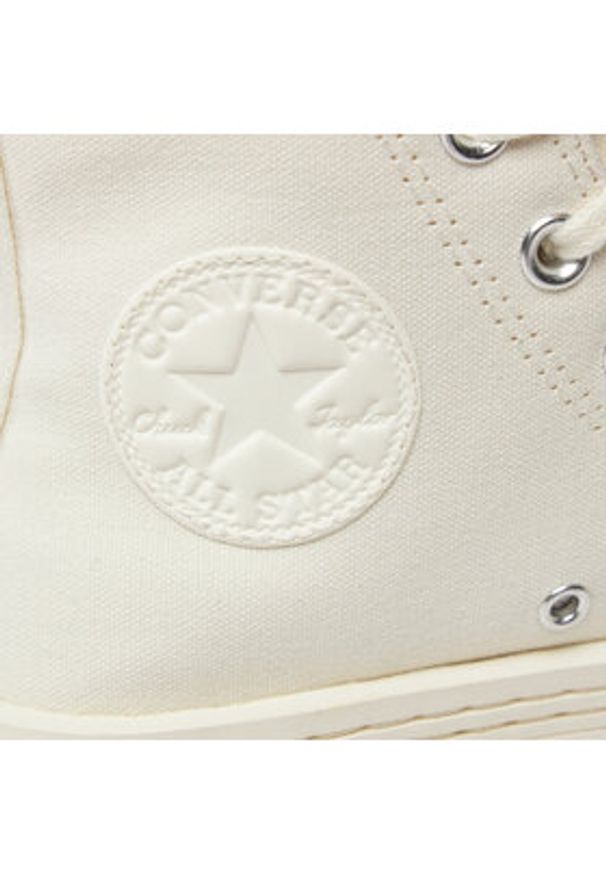 Converse Trampki Chuck Taylor All Star Modern Lift Platform Canvas A06140C Beżowy. Kolor: beżowy. Materiał: materiał. Obcas: na platformie