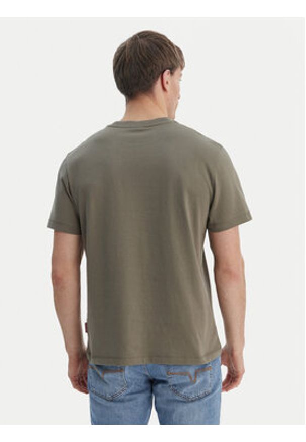 JOOP! Jeans T-Shirt JJJ-Lei 30101979 Khaki Regular Fit. Kolor: brązowy. Materiał: bawełna