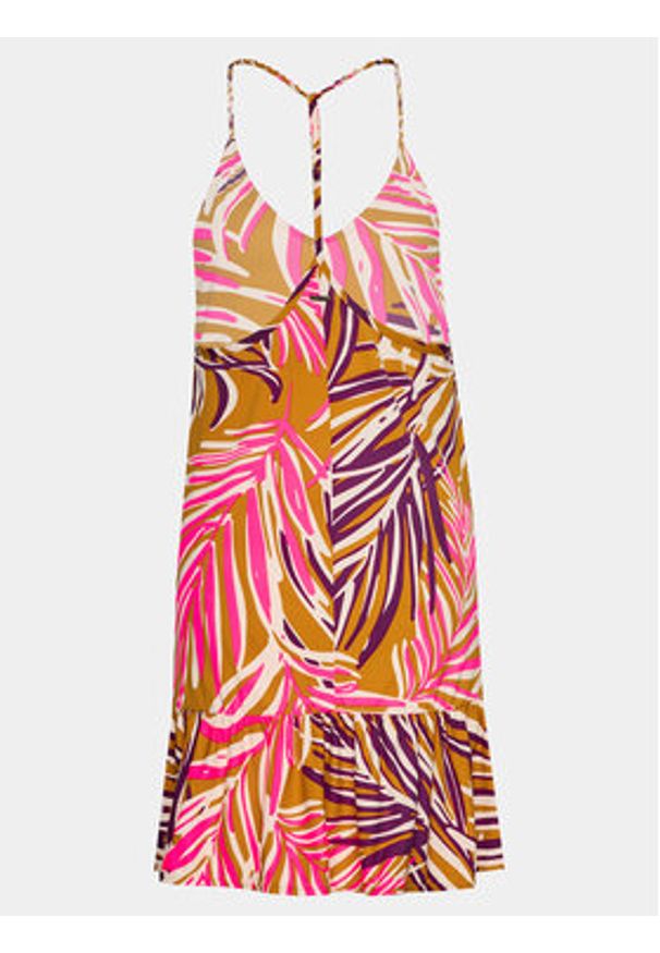 Maaji Sukienka letnia PT1738CSD002 Kolorowy Regular Fit. Materiał: syntetyk. Wzór: kolorowy. Sezon: lato