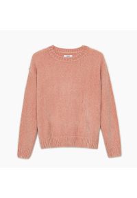 Cropp - Sweter basic - Różowy. Kolor: różowy