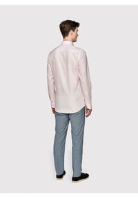 Pako Lorente - PAKO LORENTE – Gładka elegancka koszula męska w kolorze różowym. Typ kołnierza: kołnierzyk klasyczny. Kolor: różowy. Materiał: bawełna. Długość rękawa: długi rękaw. Długość: długie. Wzór: gładki. Styl: elegancki #9