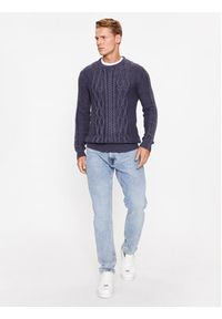 Guess Sweter Andy M3BR21 Z2BB0 Niebieski Regular Fit. Kolor: niebieski. Materiał: bawełna #5