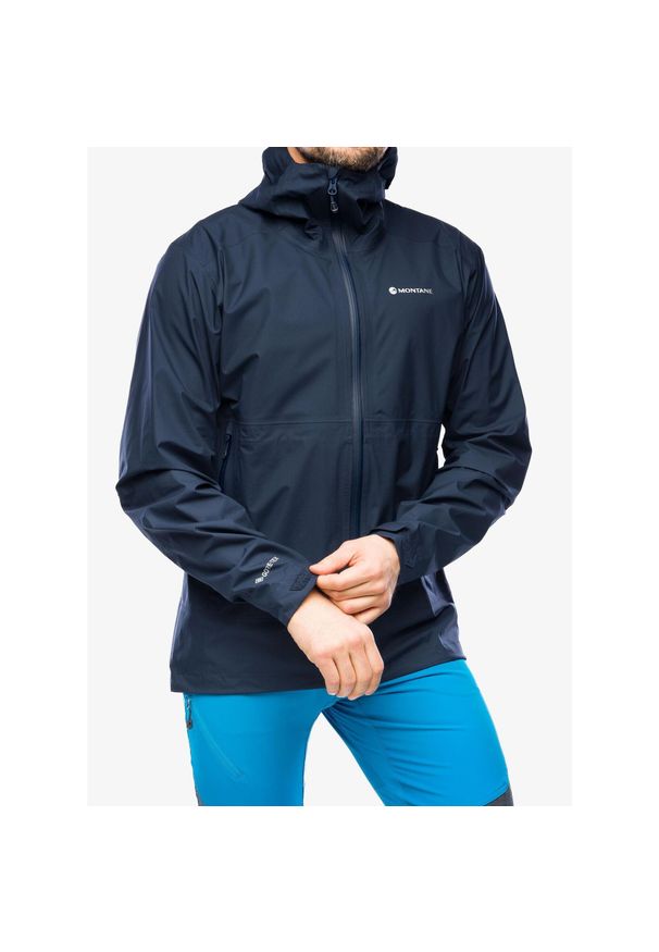 Kurtka z membraną męska Montane Spirit Lite Jacket. Kolor: niebieski. Sport: turystyka piesza