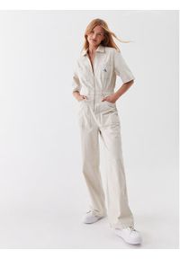 Calvin Klein Jeans Kombinezon J20J221826 Écru Relaxed Fit. Materiał: bawełna #2