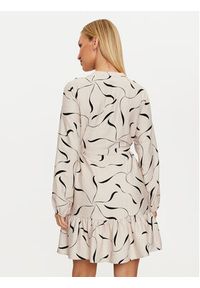 Vero Moda Sukienka codzienna Jessi 10317440 Beżowy Regular Fit. Okazja: na co dzień. Kolor: beżowy. Materiał: wiskoza. Typ sukienki: proste. Styl: casual #3