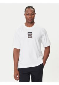 Adidas - adidas T-Shirt Leo JV7570 Biały Oversize. Kolor: biały. Materiał: bawełna