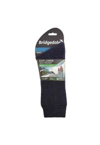 BRIDGEDALE - Skarpety do trekkingu Bridgedale Explorer Heavy Merino P Boot. Kolor: niebieski. Sport: turystyka piesza