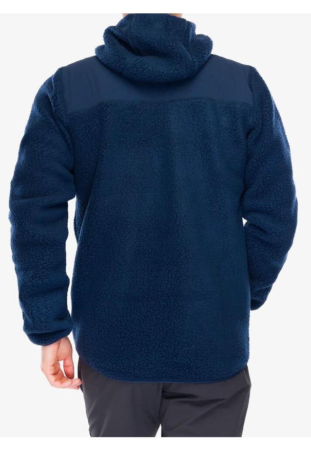 Kurtka polarowa męska Rab Outpost Hoody. Kolor: niebieski. Materiał: polar
