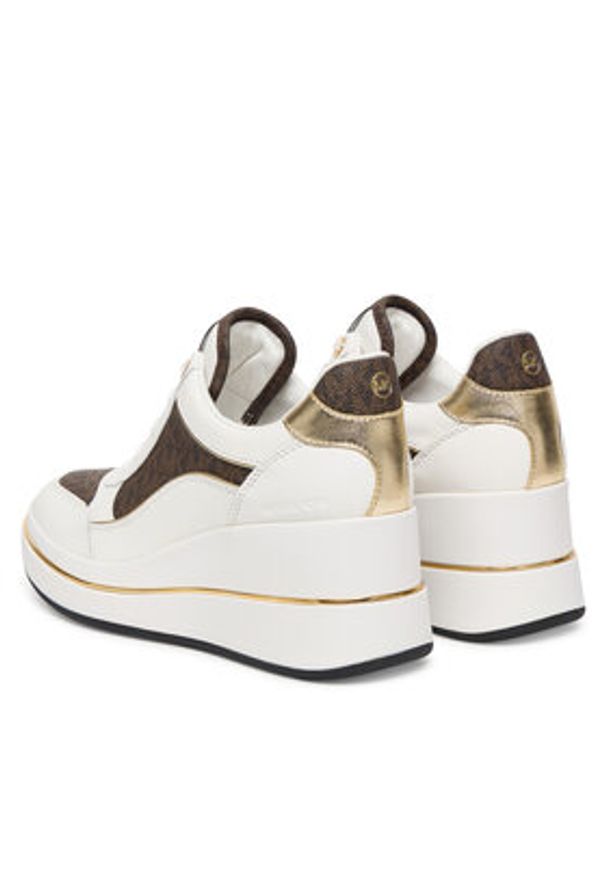 MICHAEL Michael Kors Sneakersy Emmy 43F5EMFS4L Biały. Kolor: biały. Materiał: skóra