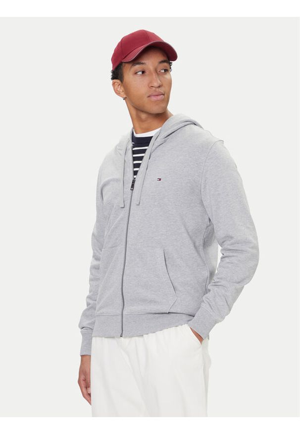 TOMMY HILFIGER - Tommy Hilfiger Bluza Essential MW0MW37239 Szary Regular Fit. Kolor: szary. Materiał: bawełna