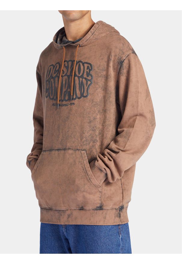 DC Shoes Bluza Contour ADYFT03381 Brązowy Regular Fit. Kolor: brązowy. Materiał: bawełna