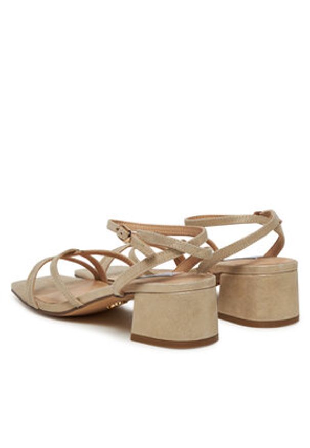 Steve Madden Sandały Gleams SM11003712 Beżowy. Kolor: beżowy. Materiał: zamsz, skóra