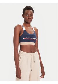 Tommy Sport Biustonosz top S10S100199 Granatowy. Kolor: niebieski. Materiał: syntetyk