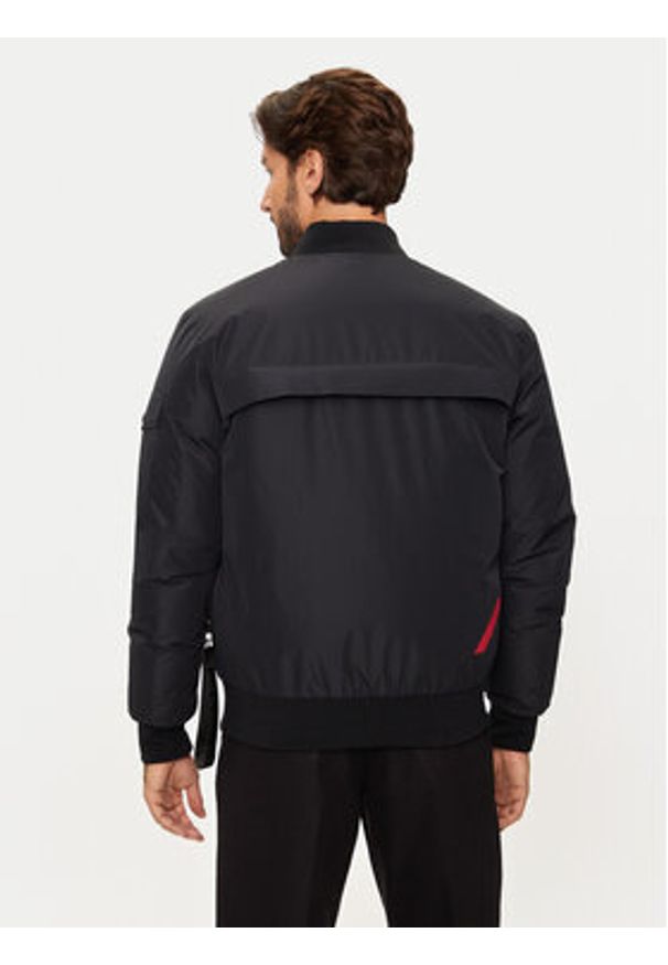 After Label - AFTER LABEL Kurtka bomber Francoforte A00005 Czarny Regular Fit. Kolor: czarny. Materiał: syntetyk