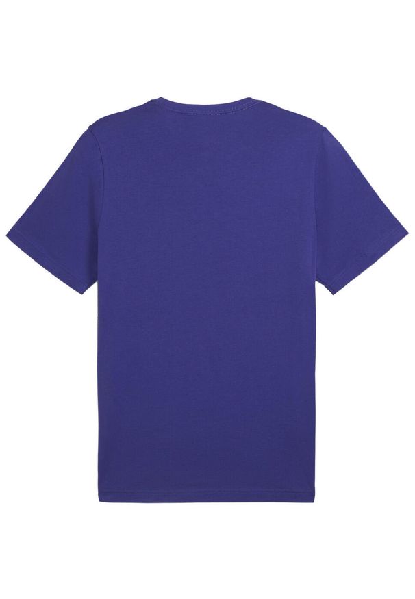 Puma - Męska Koszulka Z Logo Essential. Kolor: fioletowy