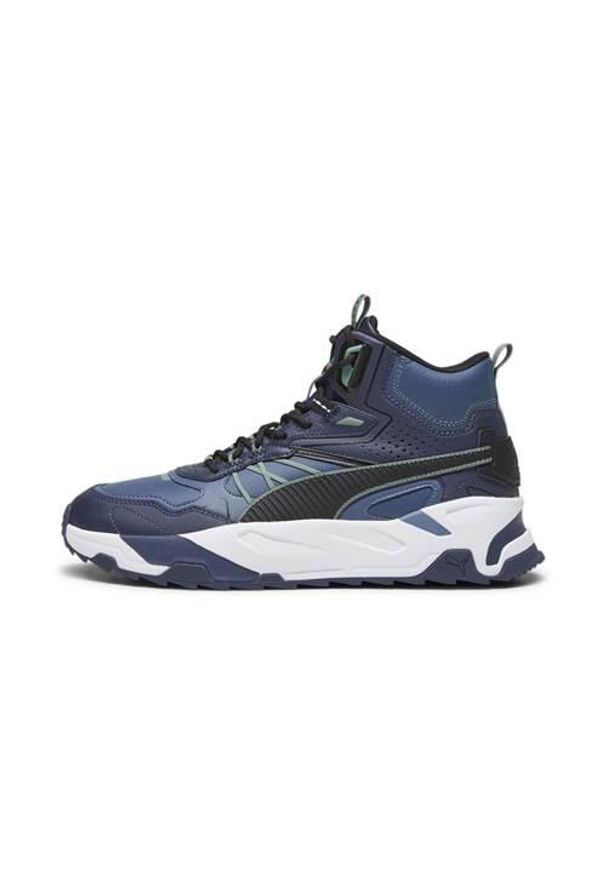 Buty do chodzenia męskie Puma Trinity Mid Hybrid L. Wysokość cholewki: za kostkę. Zapięcie: sznurówki. Kolor: wielokolorowy, niebieski. Materiał: materiał. Szerokość cholewki: normalna. Sport: turystyka piesza