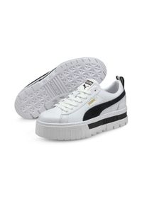 Baskets Femme MAYZE LTH WNS Puma B01 WHITE 381983 Blanc Puma. Zapięcie: sznurówki. Kolor: żółty, wielokolorowy, czarny. Materiał: syntetyk, materiał, guma. Szerokość cholewki: normalna. Sport: turystyka piesza #2