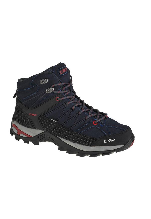 Buty trekkingowe męskie, CMP Rigel Mid. Kolor: wielokolorowy, czarny, niebieski. Materiał: tkanina, materiał, skóra, syntetyk