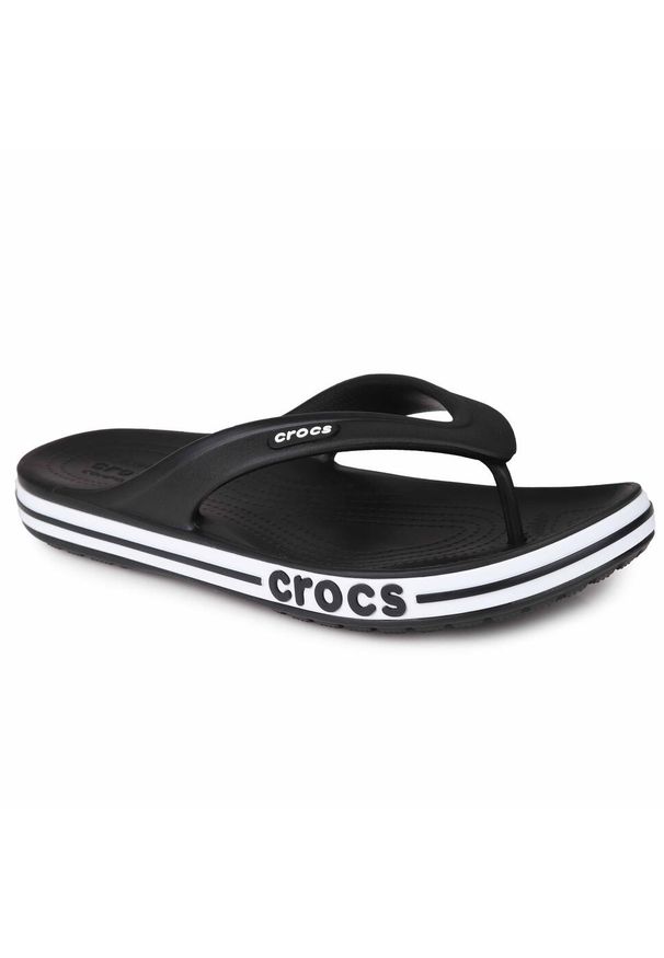 Japonki plażowe męskie plażowe Crocs BAYABAND FLIP. Okazja: na plażę. Kolor: biały, wielokolorowy, czarny