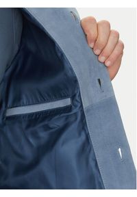 Michael Kors Kurtka skórzana CS5800P4R4 Błękitny Regular Fit. Kolor: niebieski. Materiał: skóra #3