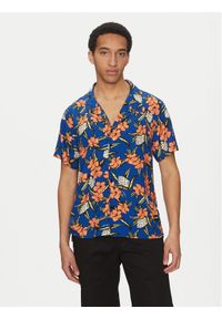 BOSS Koszula Beach 50535793 Niebieski Regular Fit. Kolor: niebieski. Materiał: wiskoza #1