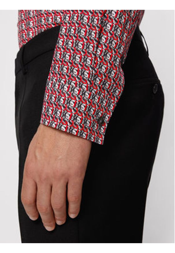 BOSS - Boss Koszula Isko 50451492 Kolorowy Slim Fit. Materiał: bawełna. Wzór: kolorowy