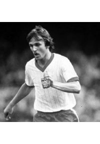 COPA FOOTBALL - Koszulka piłkarska retro dla dorosłych Polska 1982 - Biała. Kolor: czerwony, biały, wielokolorowy. Sport: piłka nożna