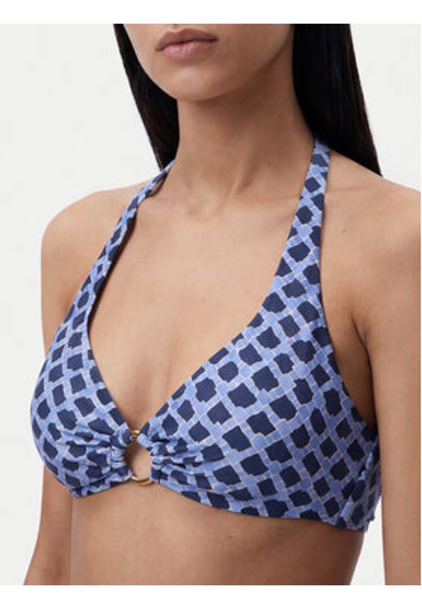 Seafolly Góra od bikini Marseille 31554MF301 Granatowy. Kolor: niebieski. Materiał: syntetyk