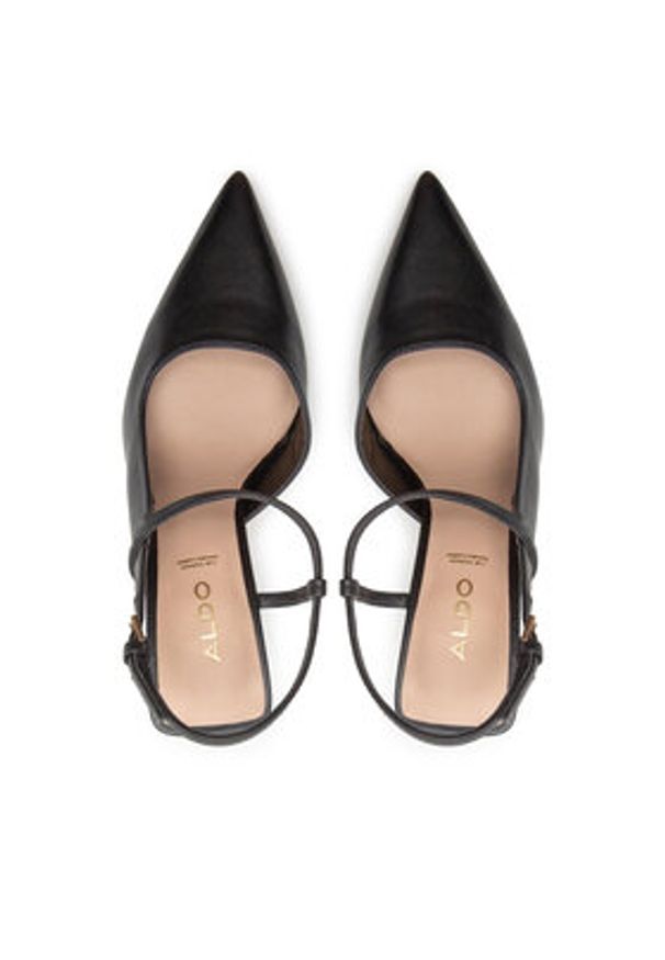 Aldo Sandały Brunette 16264510 Czarny. Kolor: czarny. Materiał: skóra