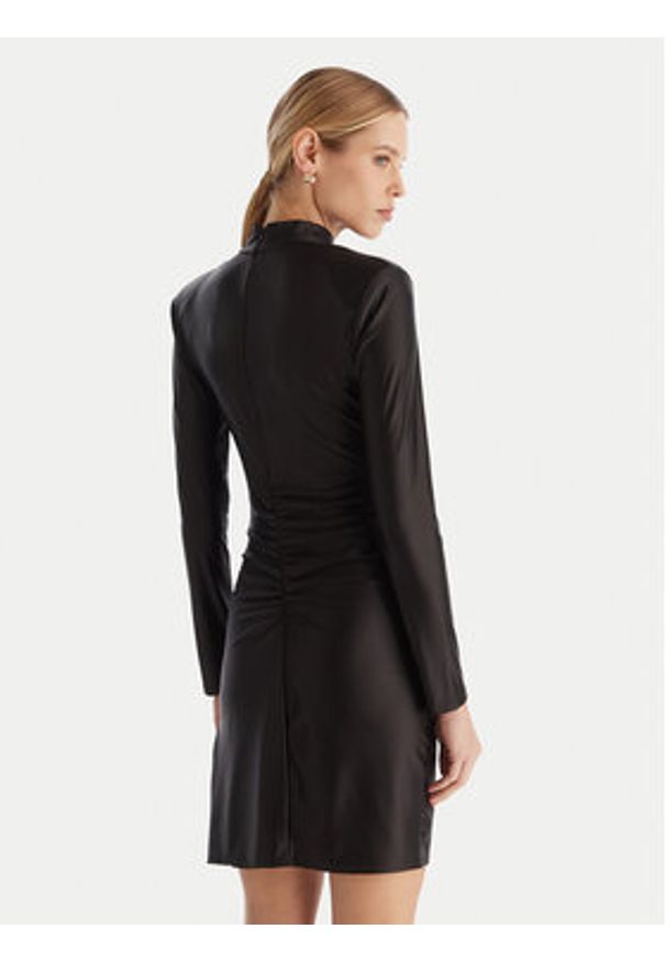 ACCESS FASHION Sukienka koktajlowa 54-3037-170 Czarny Slim Fit. Kolor: czarny. Materiał: syntetyk. Styl: wizytowy