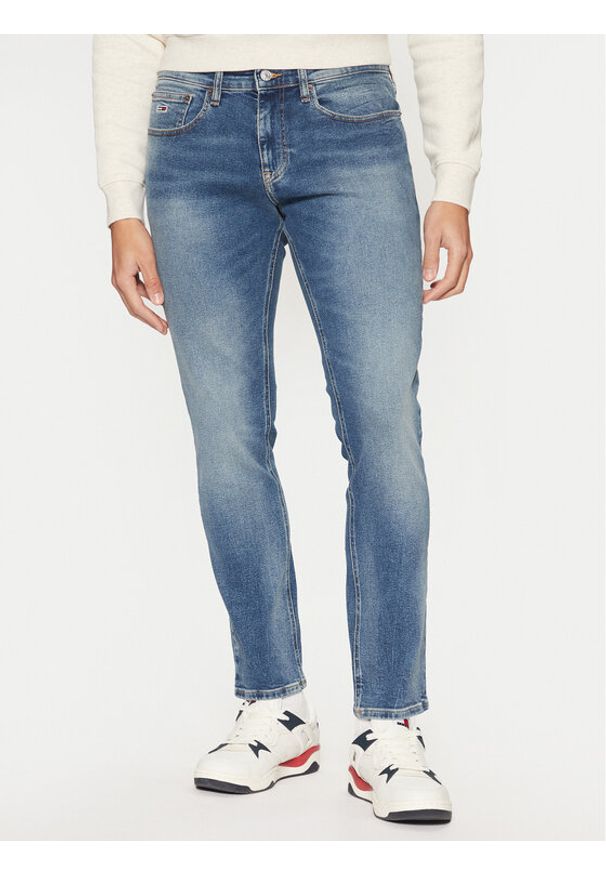 Tommy Jeans Jeansy Scanton DM0DM20535 Niebieski Slim Fit. Kolor: niebieski